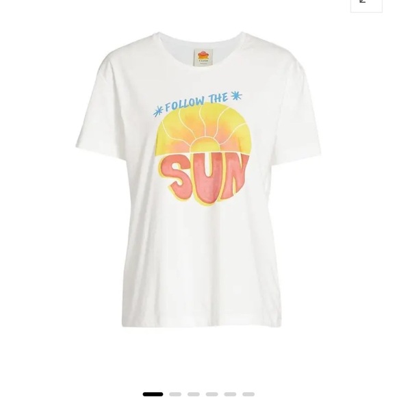 Anthropologie Farm Rio Follow the Sun t-shirt like new tee summer tee size small - Picture 5 of 9